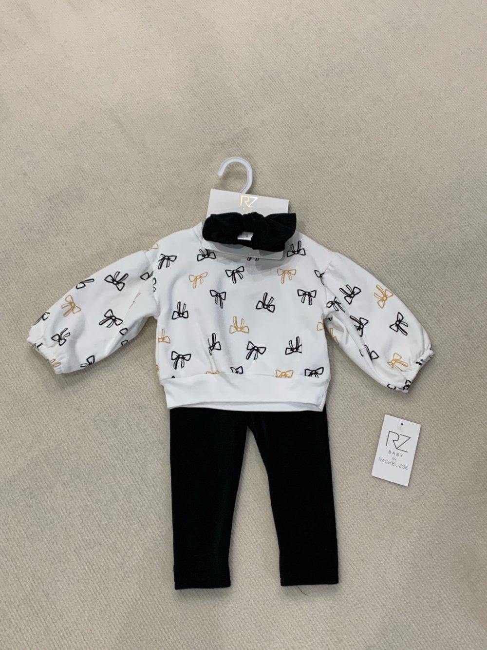 Bộ áo quần dài hoạ tiết ngôi sao kèm nơ RZ baby (size:12M) - Ảnh 5