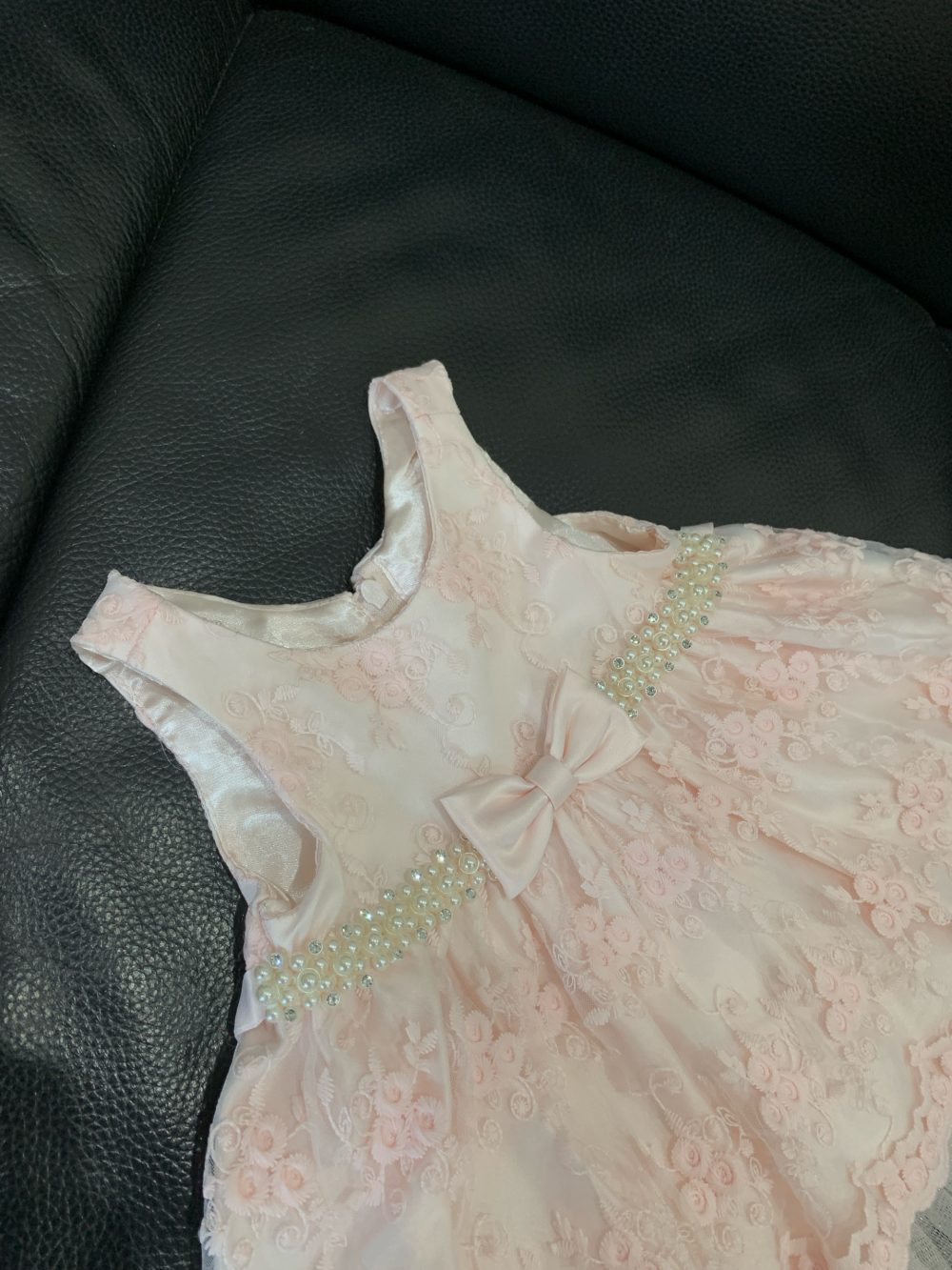 Set đầm xoè công chúa thêu nổi American Princess màu hồng (size:6M) - Ảnh 7