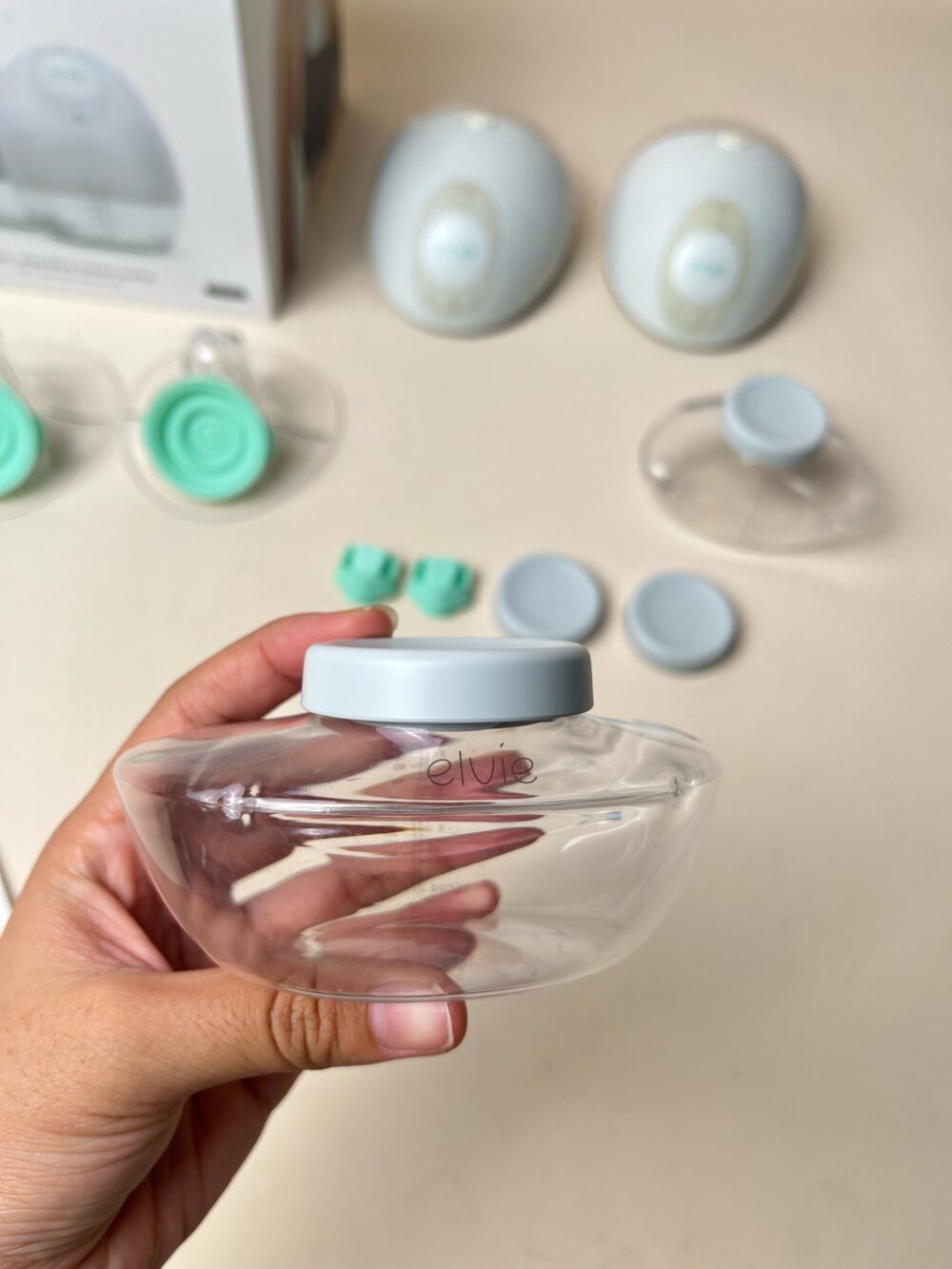 Máy hút sữa điện đôi rảnh tay Elvie Pump (full box) - Ảnh 4