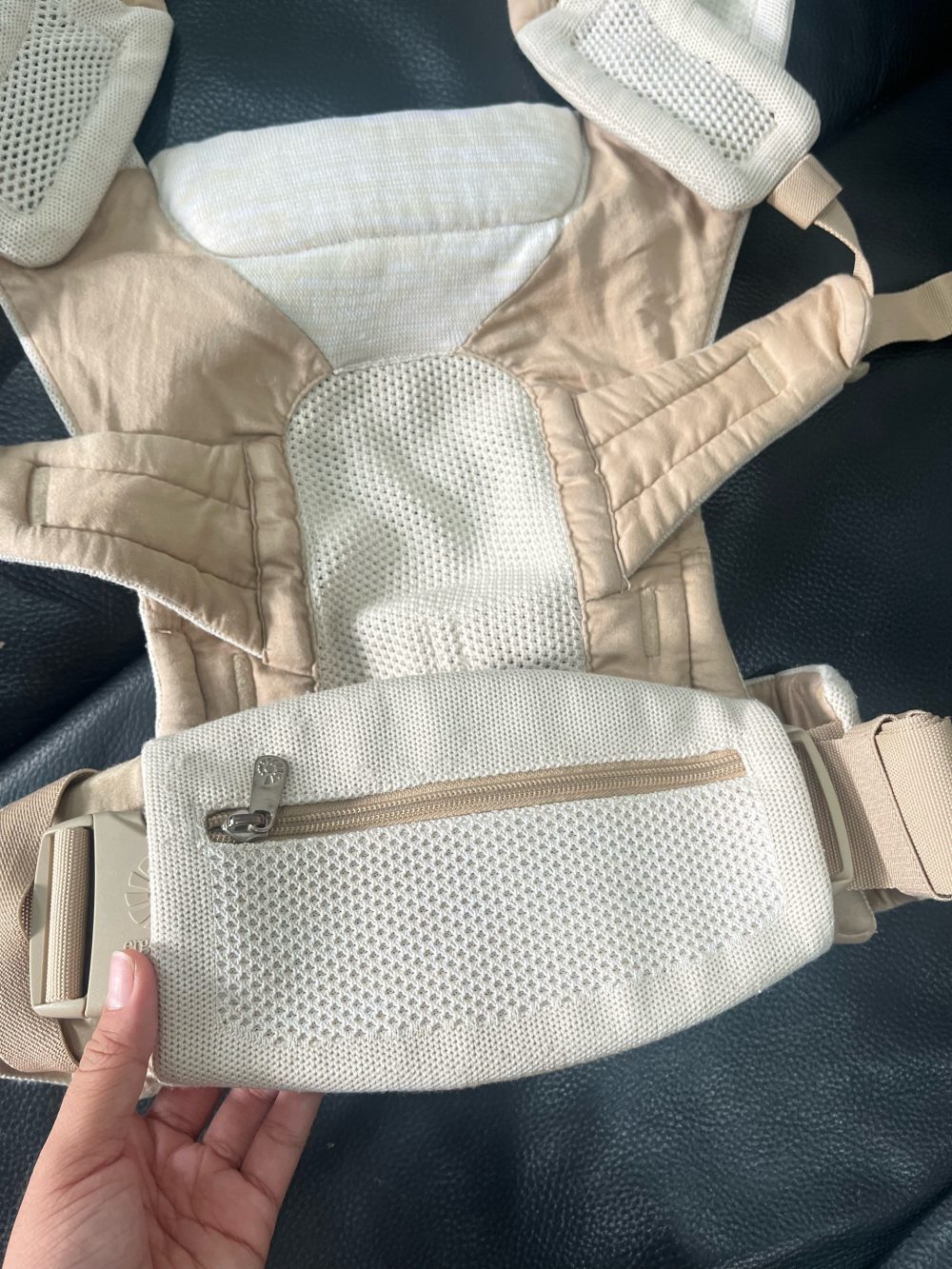 Địu Ergobaby Aerloom màu be 0m->36m/ 15,9kg (no box) - Ảnh 9