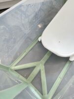 Bồn tắm gấp gọn kèm ghế tựa lưng cho bé có đế chống trượt, Stokke viền màu xanh lá ( full box) - Ảnh 6