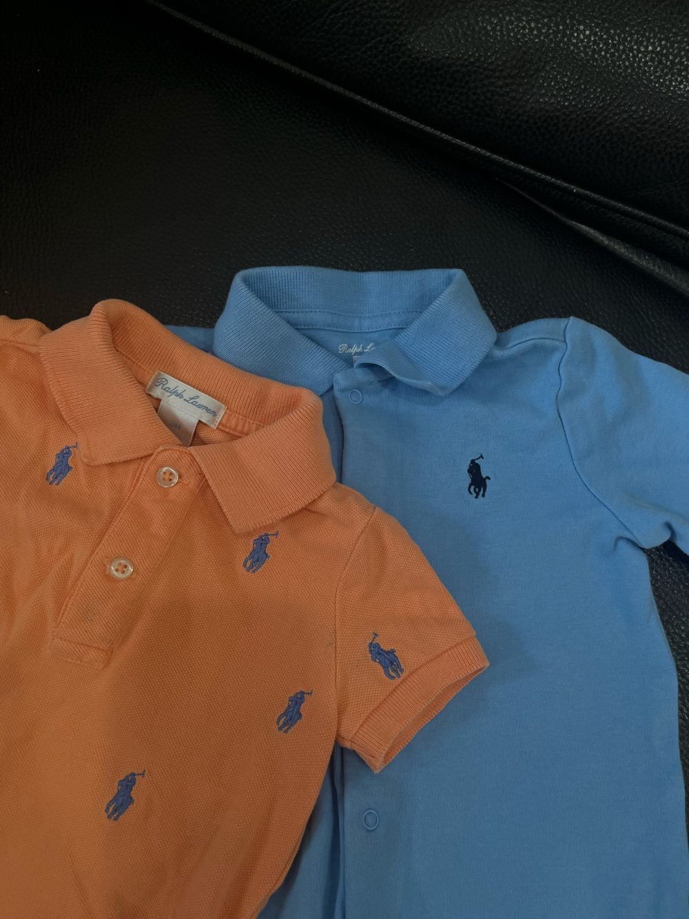 Bodysuit polo đùi Ralph Lauren màu cam (size 3M/66) - Ảnh 4
