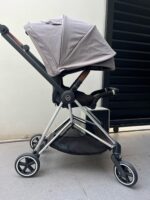 Xe đẩy Mios 2 màu xám be khung bạc (0-22kg) - Ảnh 5