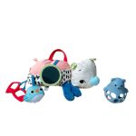 Đồ chơi gối ôm tê giác Fisher Price & lục lạc hình gấu xúc xắc Jumisie