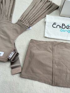 Địu Vải EmBé Sling NovaSoft màu Mocha FLEX (size: 0m+, full box) - Ảnh 2