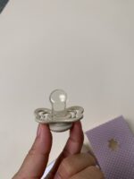 Ti giả silicone Bibs couture hình cánh bướm màu be size 1 (0-6m) (kèm hộp đựng) - Ảnh 5