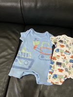 Set 3 bộ bodysuit Mothercare màu xanh hoạ tiết xe ( size: 1m~4,5kg) - Ảnh 9