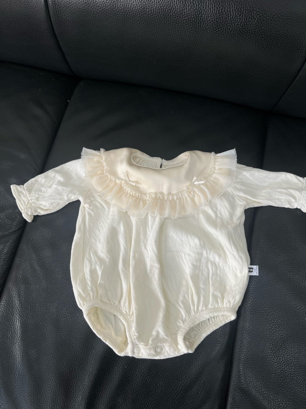 Set 2 bộ bodysuit và váy xoè tầng mix brand màu kem/trắng( size: 3/6m) - Ảnh 16