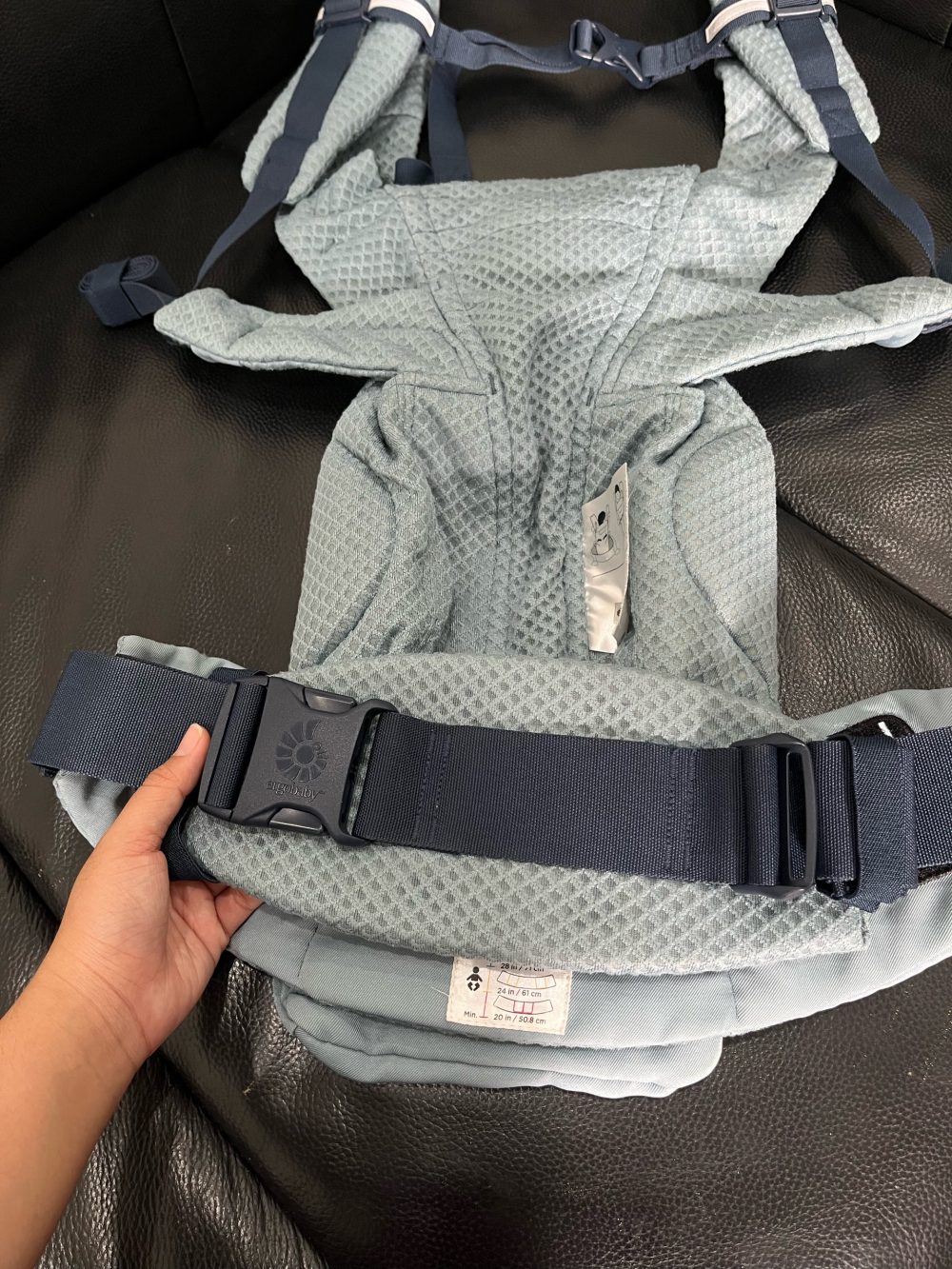 Địu cho bé Ergobaby Omni Breeze, Slate Blue ( 0m ->20kg) - Ảnh 9
