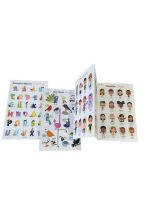 Set 3 bảng gấp thông thái song ngữ nhiều chủ đề Lalala baby 96x50cm ( Giấy ford 80 cứng)