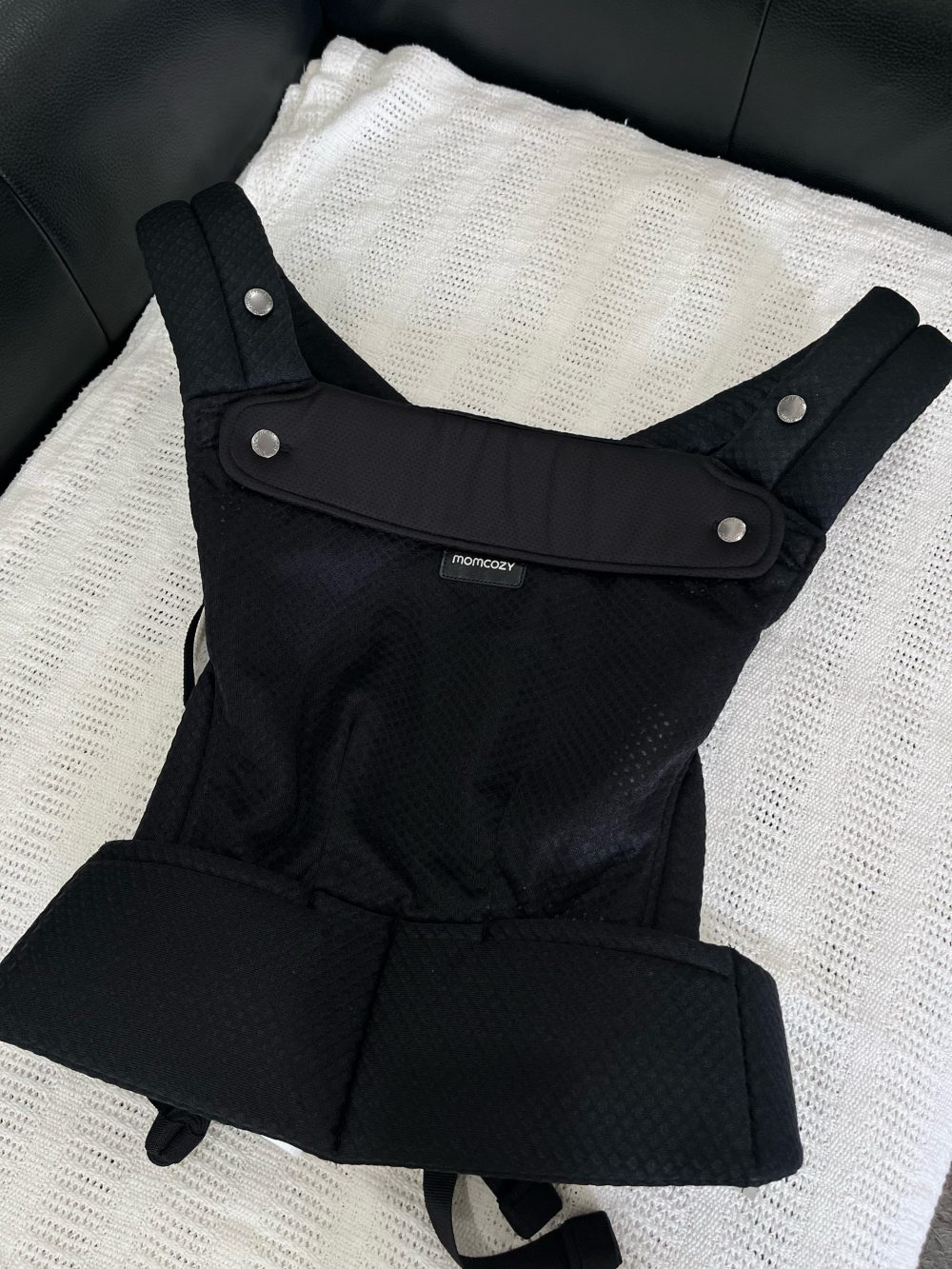 Địu Momcozy lưới thoáng khí màu đen (size: 3kg->20kg) - Ảnh 7