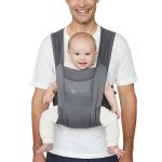 Địu Ergobaby Embrace & Soft Air Mesh vải sợi lưới thoáng khí, màu xám (sơ sinh -> 11,3kg) - Ảnh 2