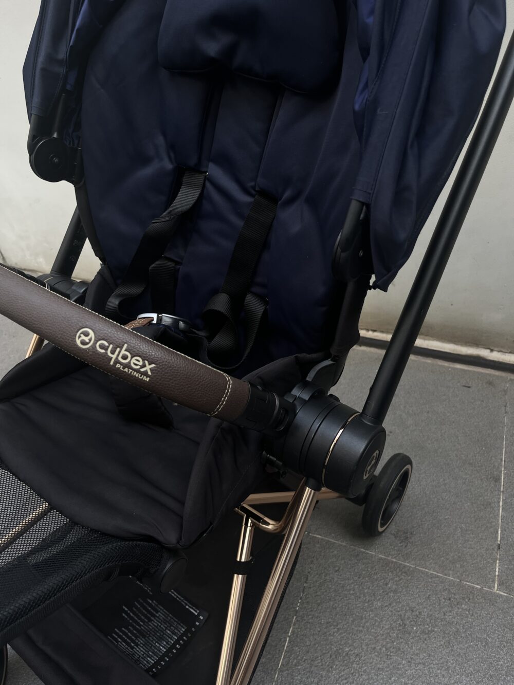 Xe đẩy Cybex mios 2 (màu xanh đen, khung Rosegold) - sơ sinh -> 22kg - Ảnh 7