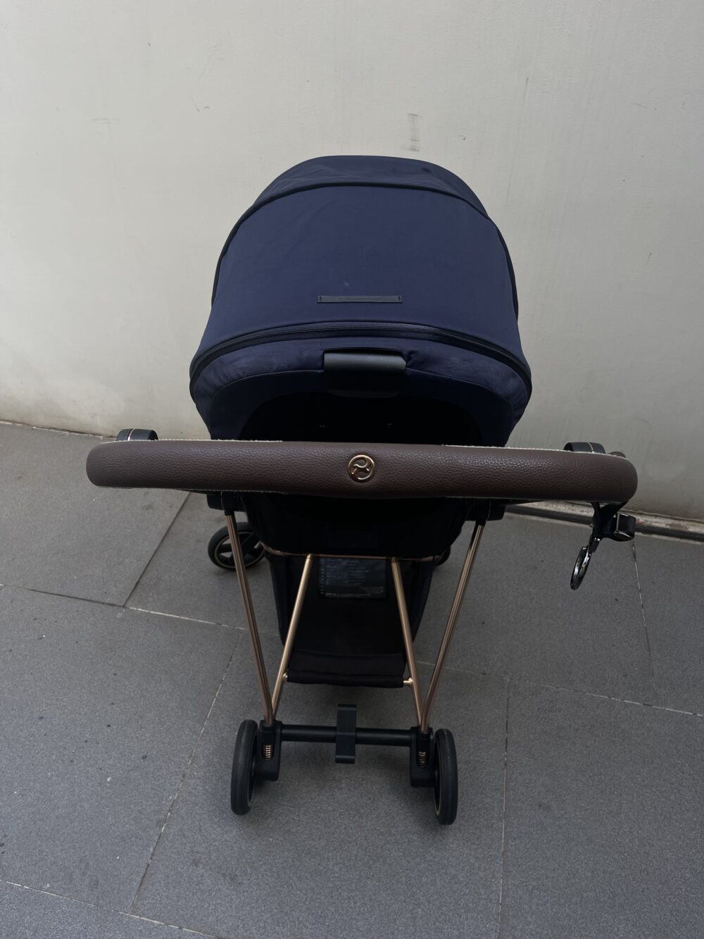 Xe đẩy Cybex mios 2 (màu xanh đen, khung Rosegold) - sơ sinh -> 22kg - Ảnh 4