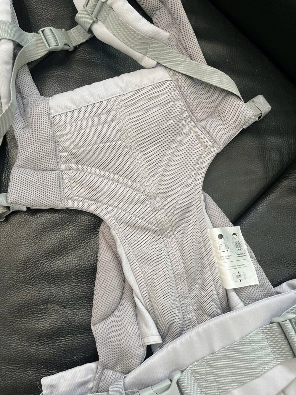 Địu Ergobaby Omni 360 Cool Air Mesh( màu Pearl Grey) 0m -> 20kg (tặng kèm yếm địu) - Ảnh 9