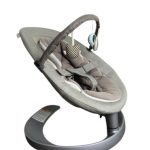 Nôi Nuna leaf grow kèm thanh đồ chơi màu xám (sơ sinh-60kg)