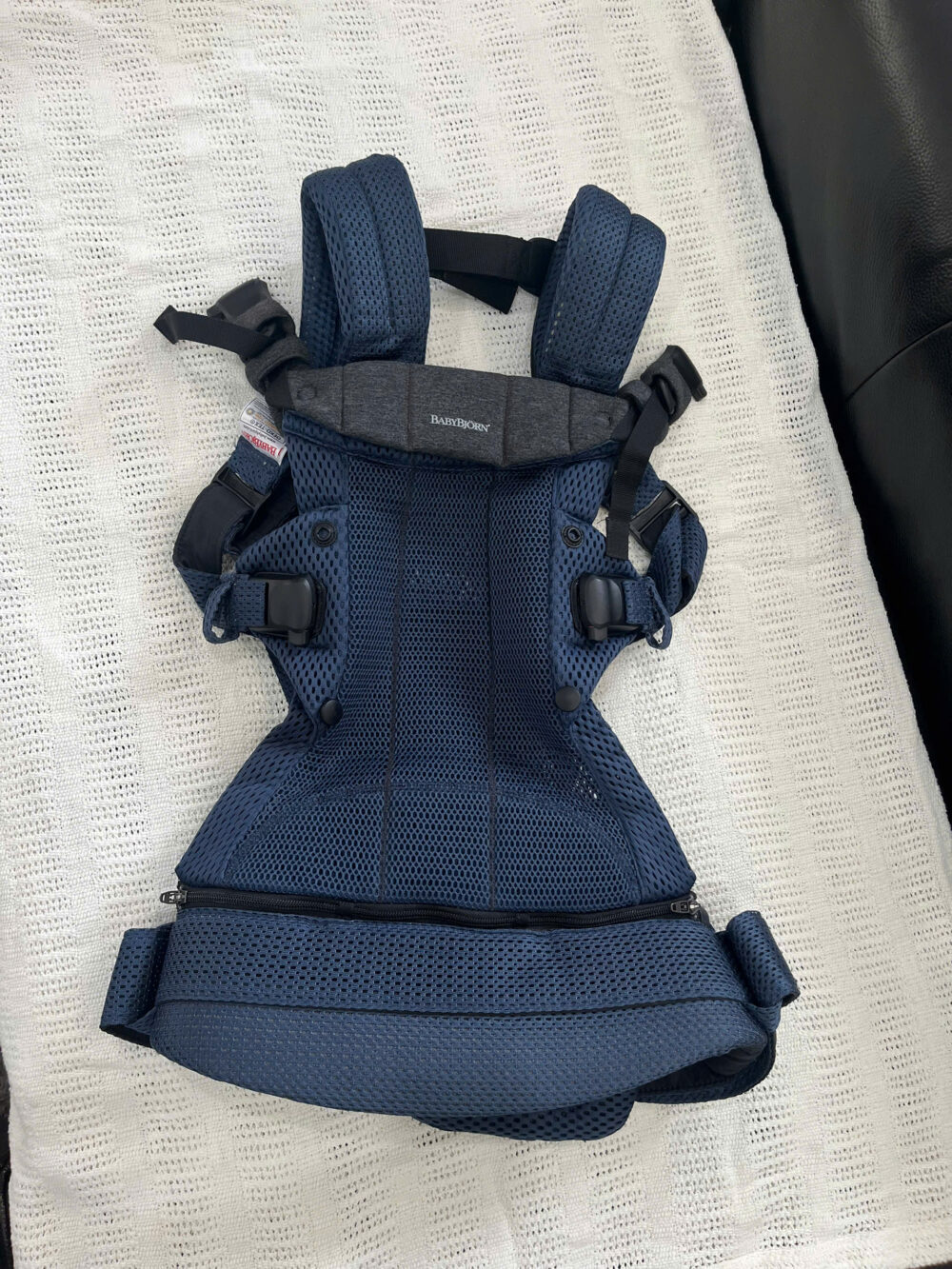 Địu BabyBjorn Harmony xanh Navy - size sơ sinh 3.2kg → 15kg (no box) - Ảnh 9