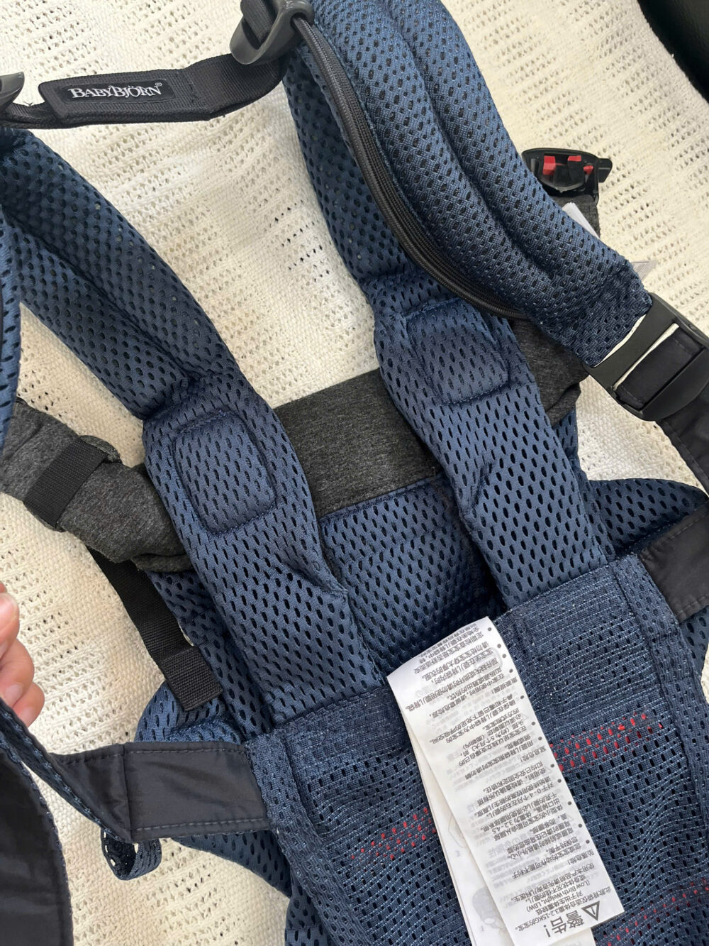 Địu BabyBjorn Harmony xanh Navy - size sơ sinh 3.2kg → 15kg (no box) - Ảnh 6