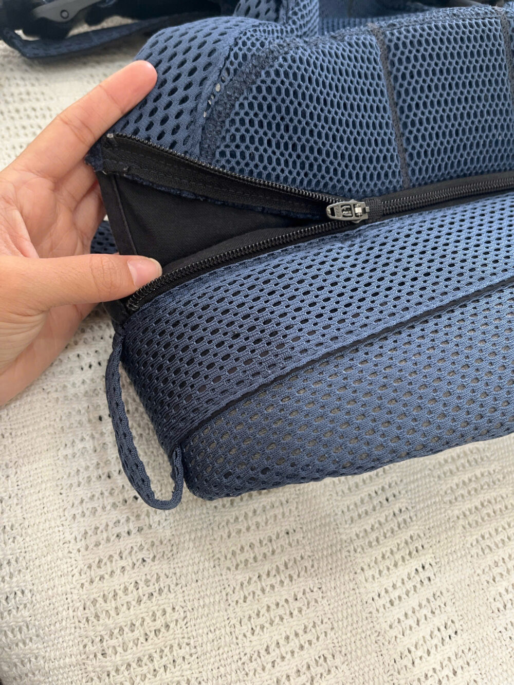 Địu BabyBjorn Harmony xanh Navy - size sơ sinh 3.2kg → 15kg (no box) - Ảnh 8