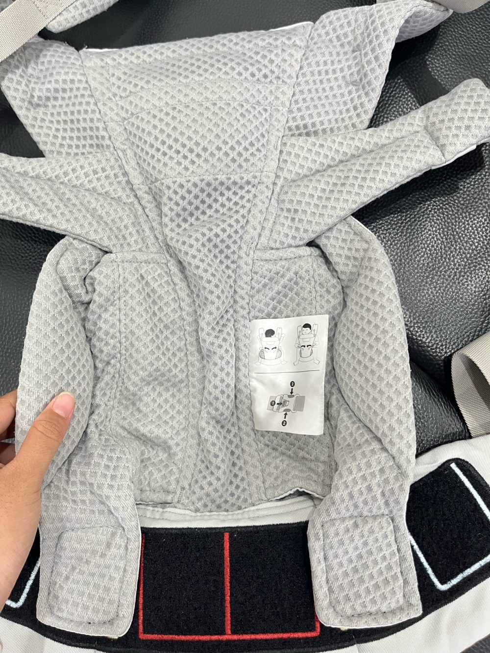 Địu Ergobaby Omni Breeze, Pearl Grey (size: Om ~3.2kg→20kg, tặng kèm yếm địu) - Ảnh 19