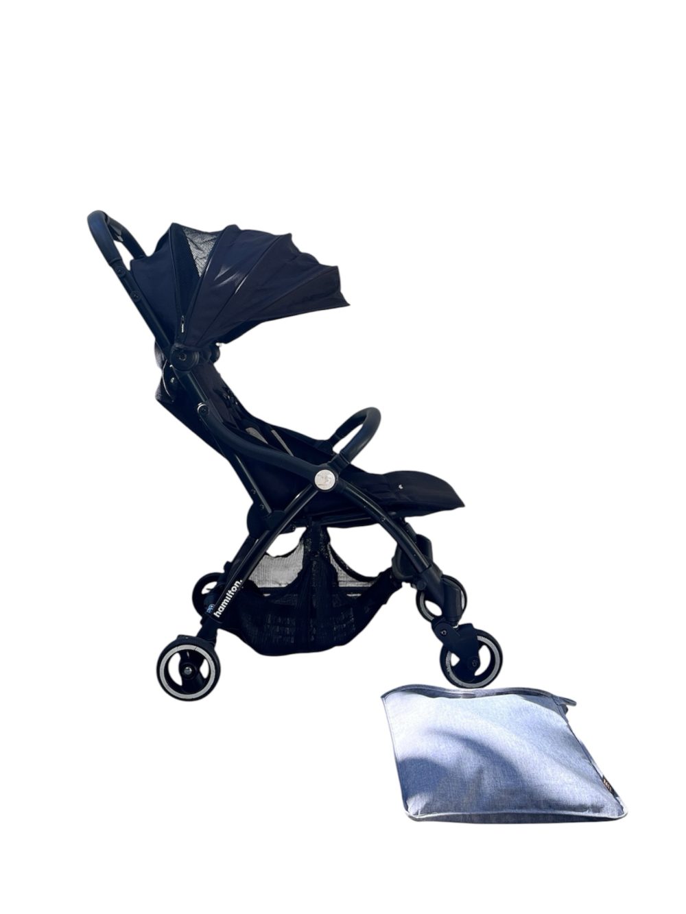 Xe đẩy Hamilton X1 plus màu đen (size: 0m->4y, tối đa 20kg) kèm áo mưa - Ảnh 1