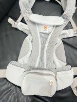 Địu Ergobaby Omni Breeze, Pearl Grey (size: Om ~3.2kg→20kg, tặng kèm yếm địu) - Ảnh 9
