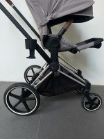 Xe đẩy Cybex Priam 3 khung bạc( size: 0->4y, tối đa 25kg) kèm cúp holder - Ảnh 11