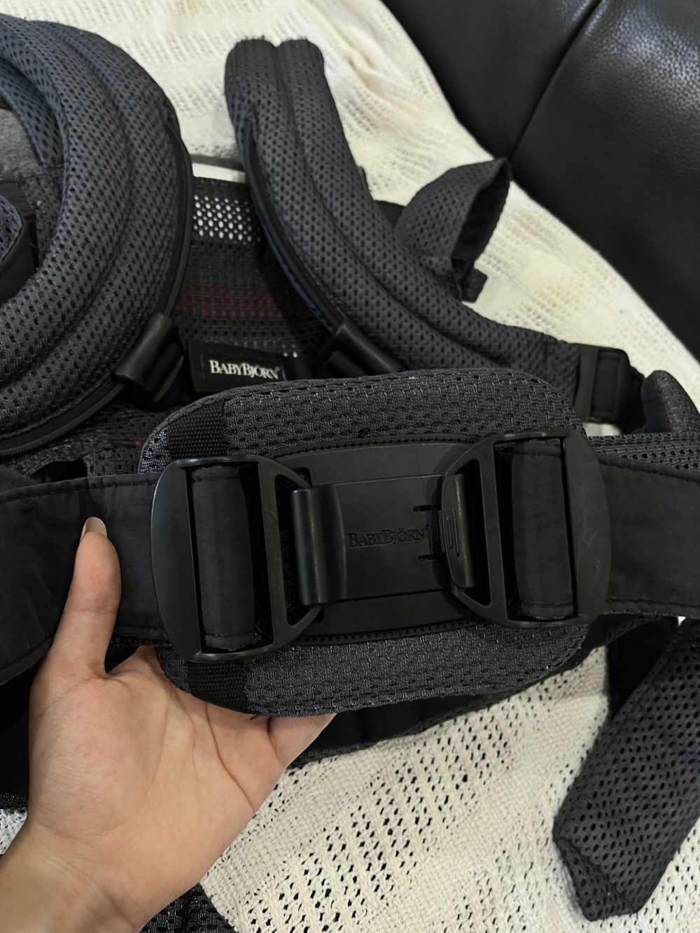 Địu Trẻ Em Baby Bjorn Harmony màu Anthracite (0-3y/~15kg) - Ảnh 13