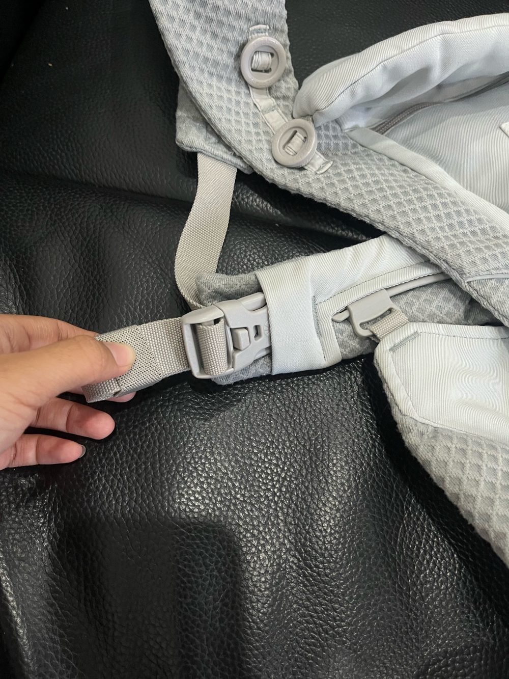 Địu Ergobaby Omni Breeze, Pearl Grey (size: Om ~3.2kg→20kg, no box) - Ảnh 11