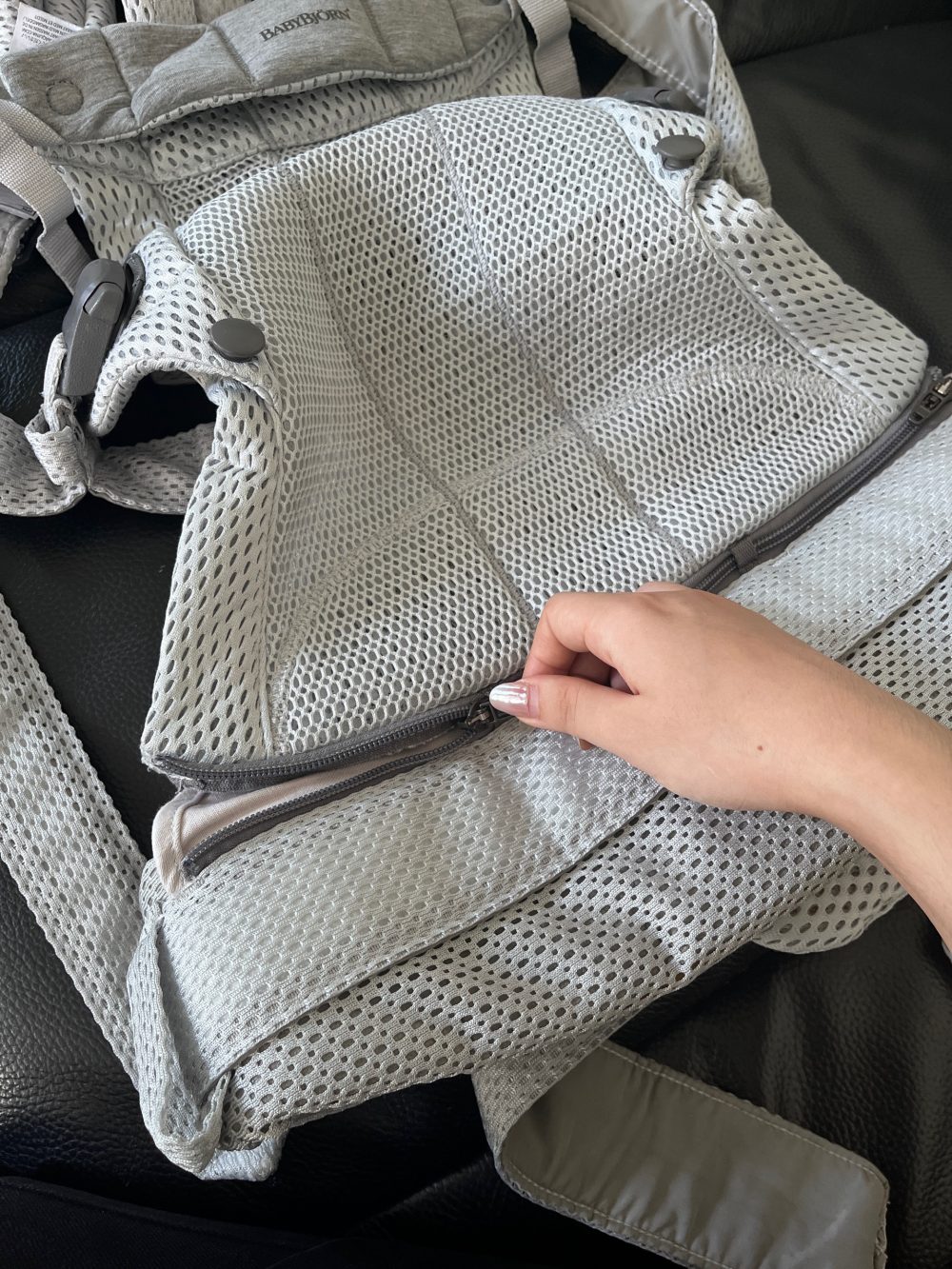 Địu Trẻ Em Baby Bjorn Harmony màu Sliver (0→3 tuổi, tối đa 15kg) còn box - Ảnh 8