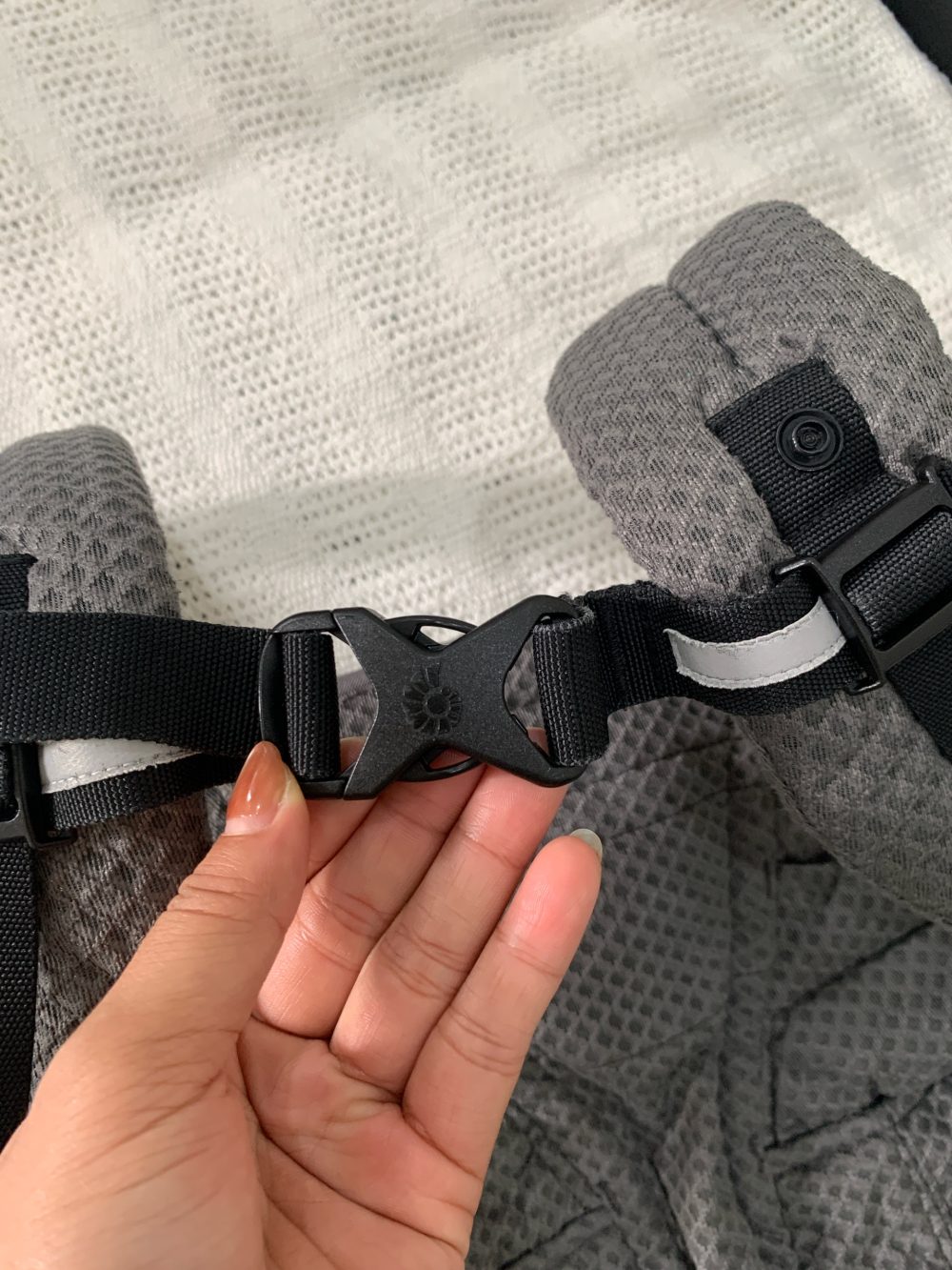 Địu Ergobaby Omni breeze màu graphite grey (còn box) - Ảnh 8