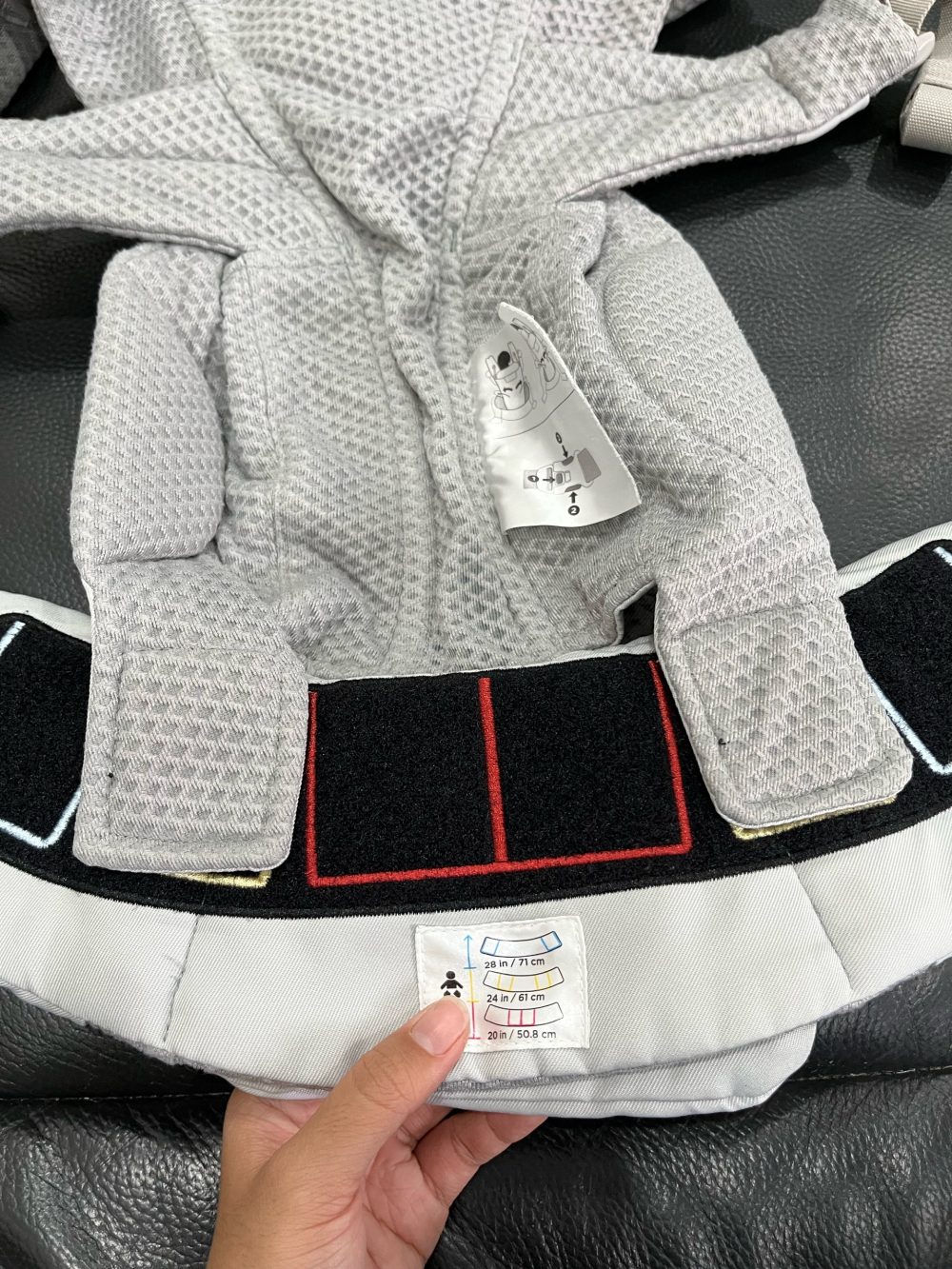 Địu Ergobaby Omni Breeze, Pearl Grey (size: 0m~3.2kg→20kg, no box) - Ảnh 13