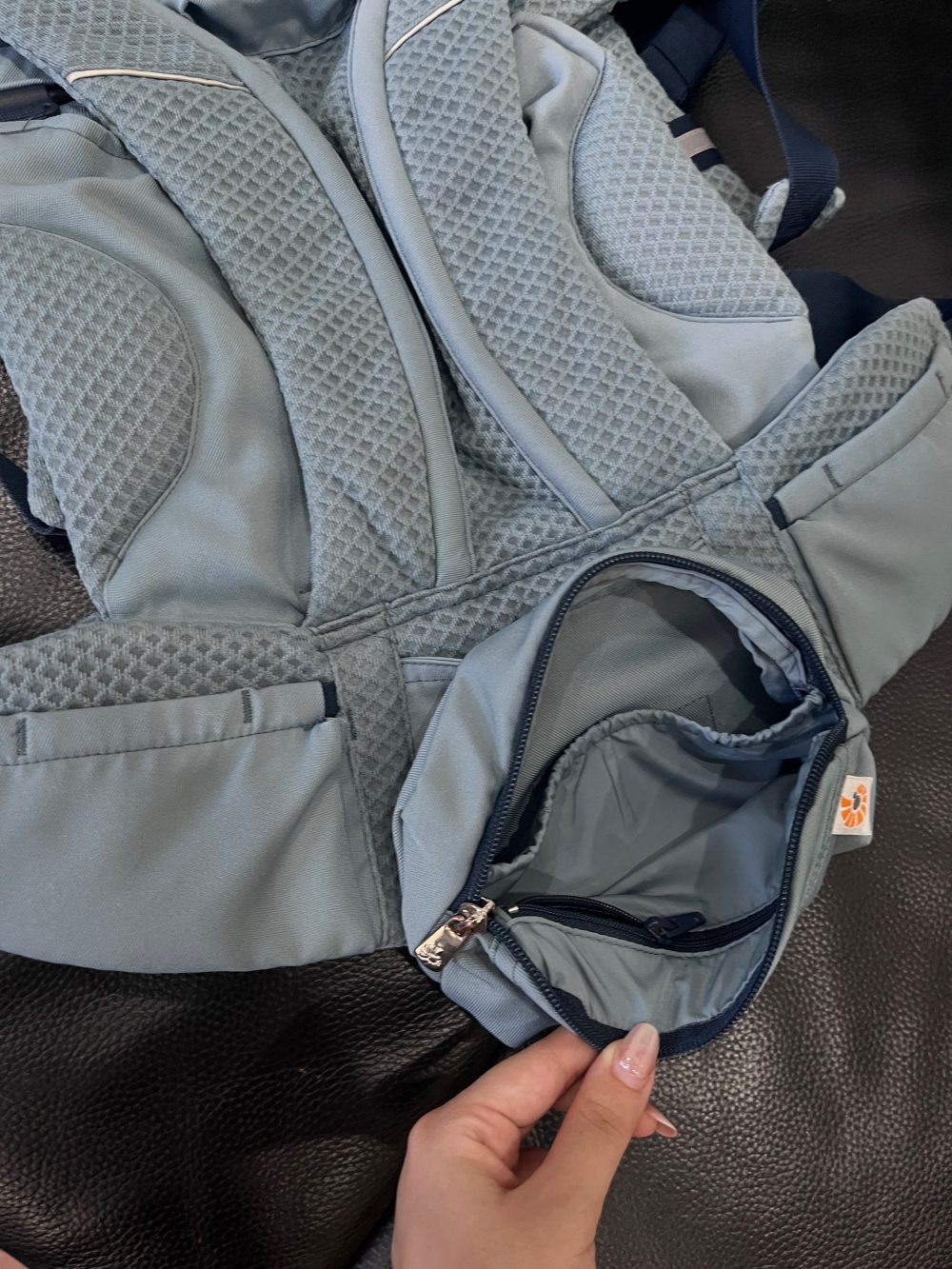 Địu Ergobaby Omni Breeze màu xanh - Ảnh 2