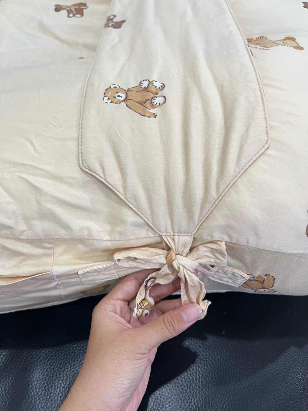 Gối chống trào ngược Dono&Dono vải 4 mùa (hoạ tiết gấu Teddy) - Ảnh 10