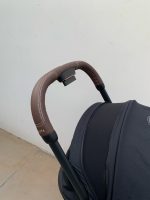 Xe đẩy gấp gọn Cybex Platinum Coya khung rosegold màu Sepia black kèm cup holder, áo mưa, túi vải đựng - Ảnh 12