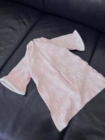 Áo dài hồng Nous họa tiết đám mây đính dây hoa phối váy màu be (size 6→9m) - Ảnh 4
