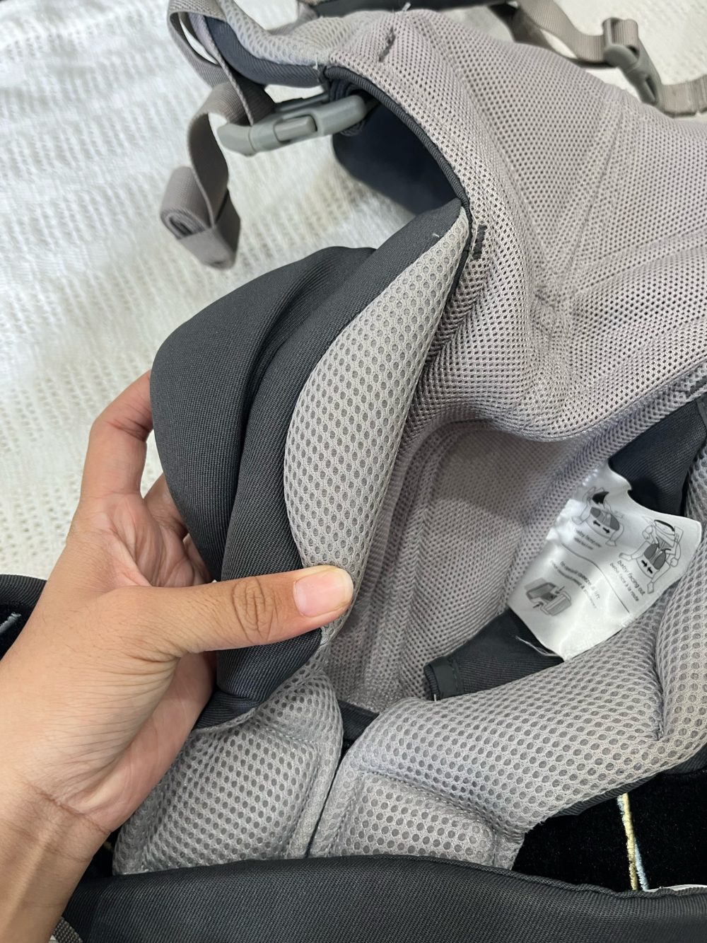 Địu Ergobaby Omni 360 Cool Air Mesh, Carbon grey ( sơ sinh 3.2kg ->20kg, full box) - Ảnh 11