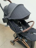 Xe đẩy gấp gọn Cybex Platinum Coya khung rosegold màu Sepia black kèm cup holder, áo mưa, túi vải đựng - Ảnh 16