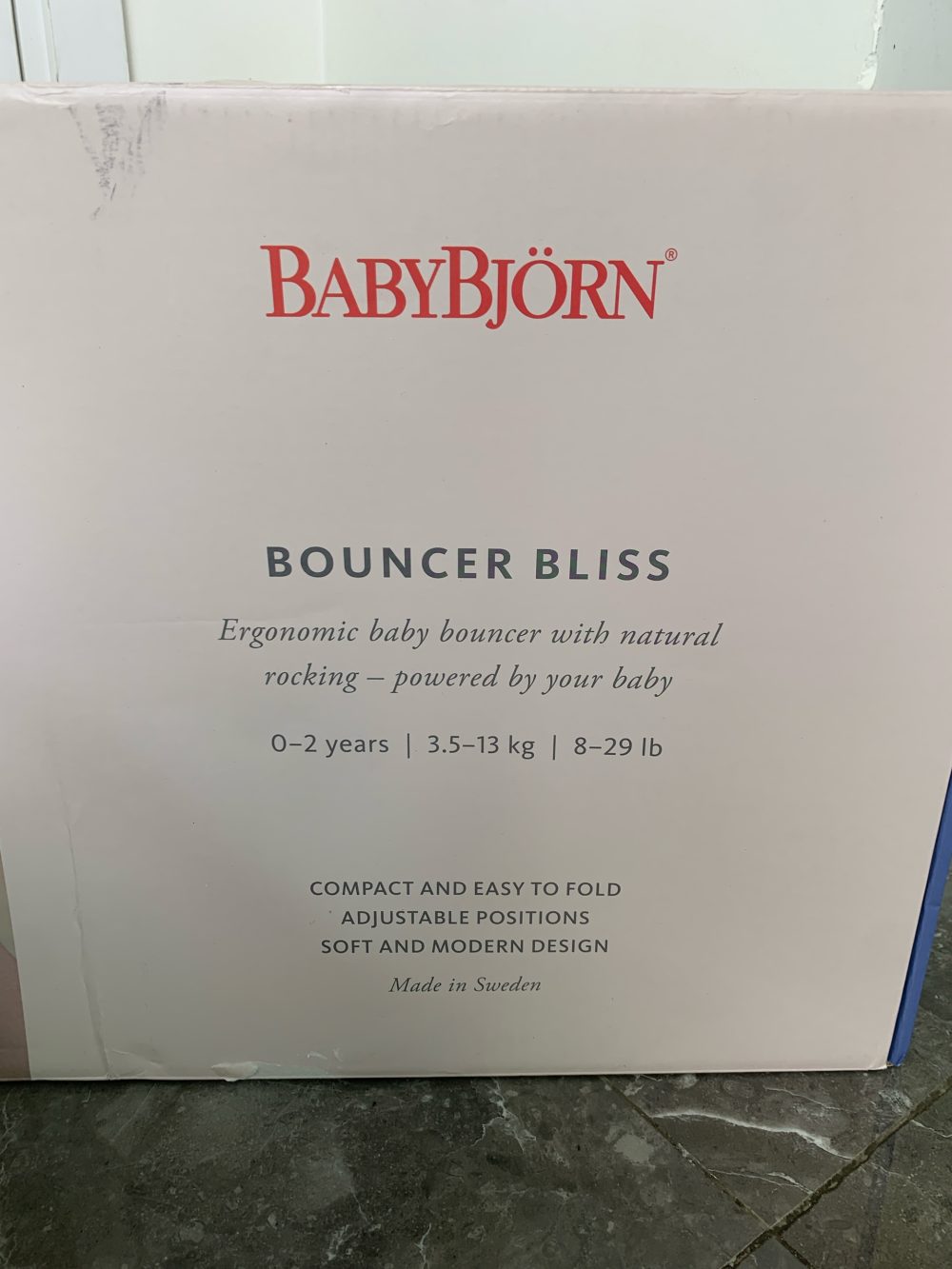Ghế rung Baby Bjorn Bouncer Bliss màu dark grey frame anthracite mesh (new 100%) - Ảnh 13