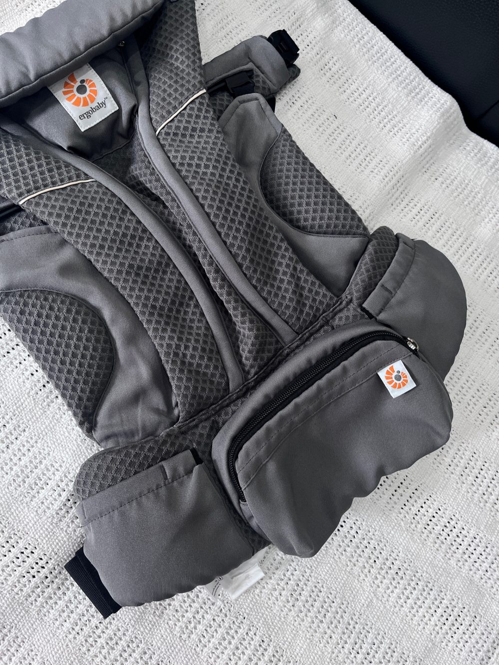 Địu Ergobaby Omni Breeze màu xám (0→4y, tối đa 20kg) tặng kèm yếm địu Ergobaby - Ảnh 6