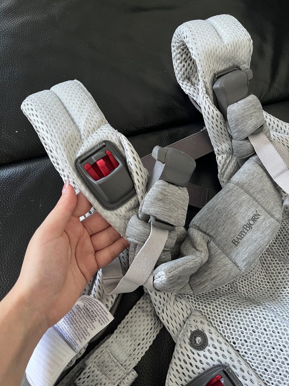 Địu Trẻ Em Baby Bjorn Harmony màu Sliver (0→3 tuổi, tối đa 15kg) còn box - Ảnh 16