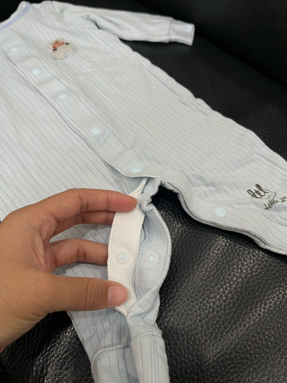 Set 2 bộ bodysuit mix brand nous, little love tặng kèm bodysuit màu xanh Changg - Ảnh 7