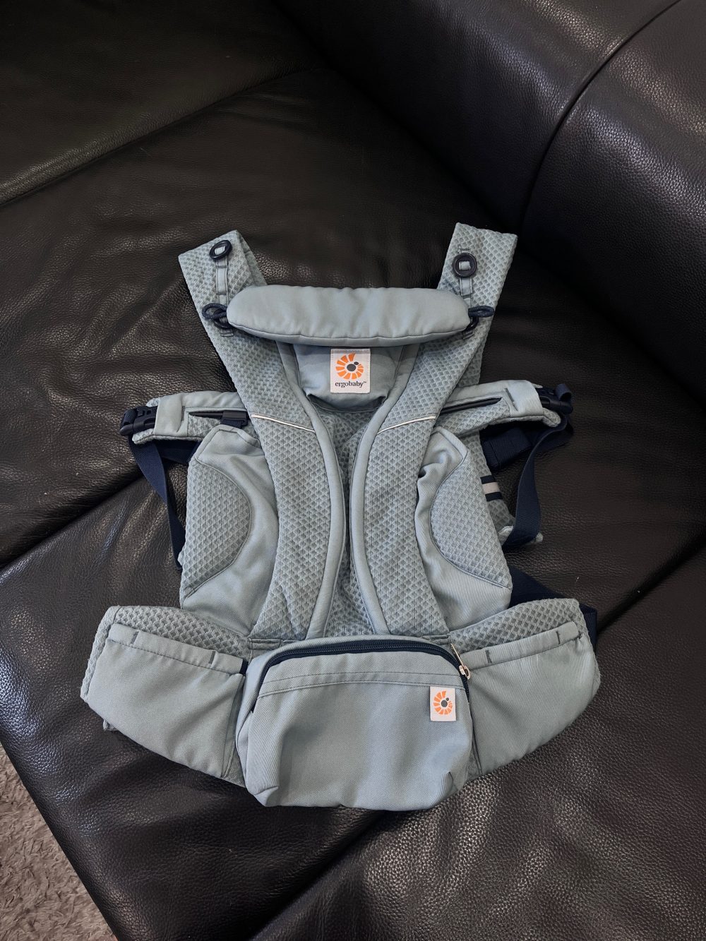 Địu Ergobaby Omni Breeze màu xanh - Ảnh 5