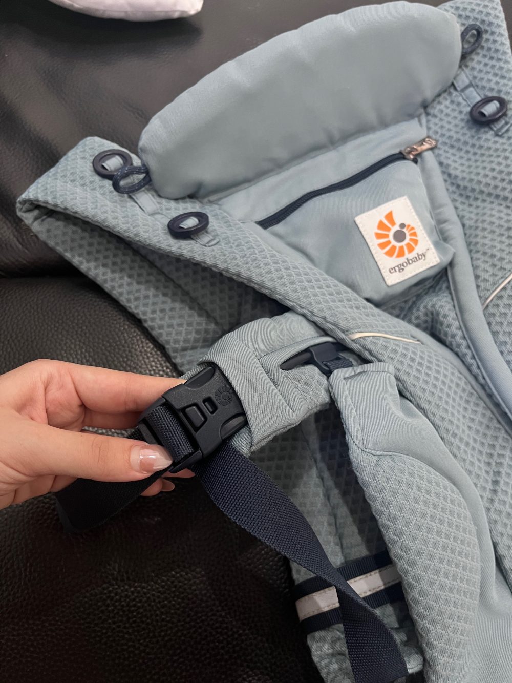 Địu Ergobaby Omni Breeze màu xanh - Ảnh 20