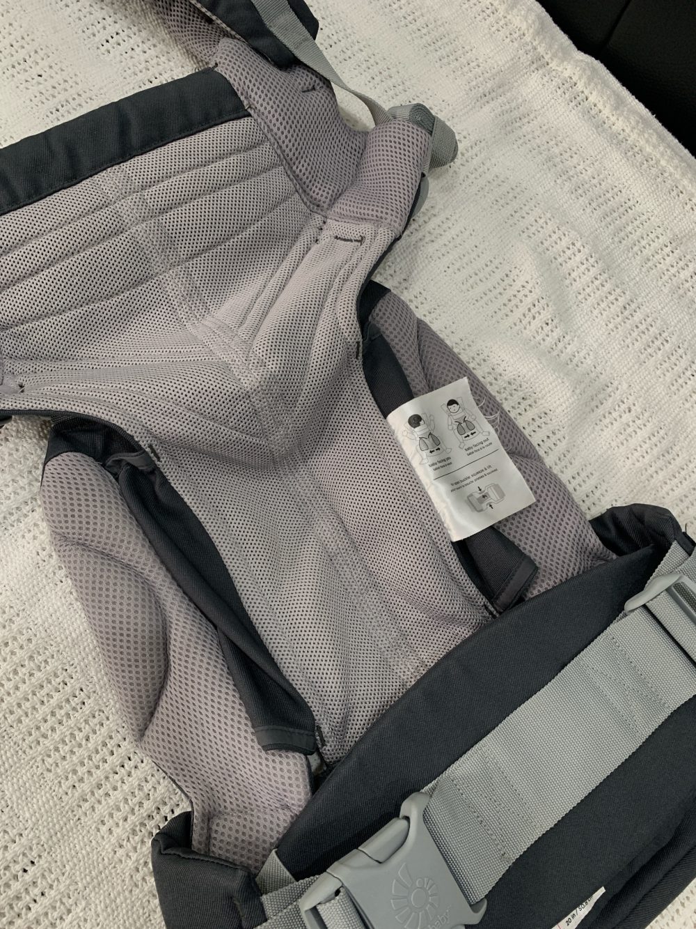 Địu Ergobaby Omni 360 cool air mesh màu carbon grey - Ảnh 10