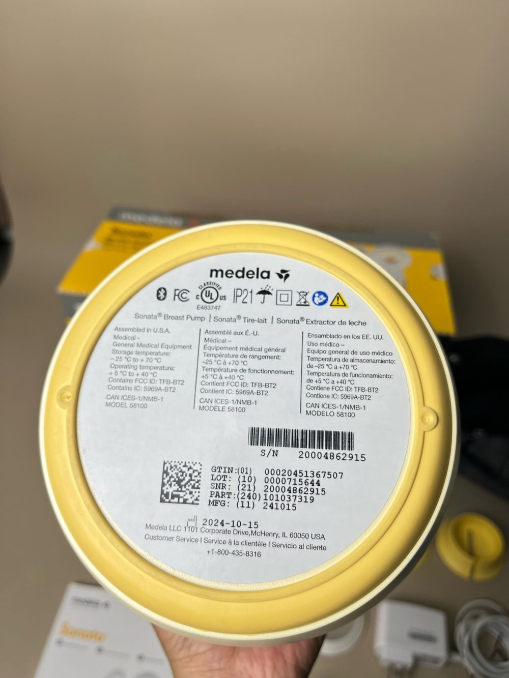 Máy hút sữa Medela Sonata Flex ( full box) - Ảnh 7