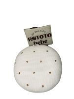 Gối chống trào Rototo bebe vải Airmesh hoạ tiết gấu nâu (kèm túi đựng)