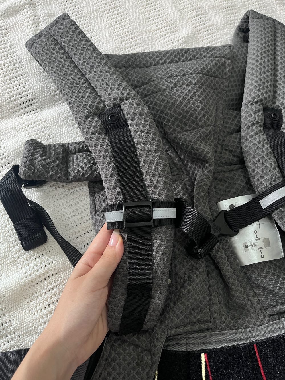 Địu Ergobaby Omni Breeze màu xám (0→4y, tối đa 20kg) tặng kèm yếm địu Ergobaby - Ảnh 15