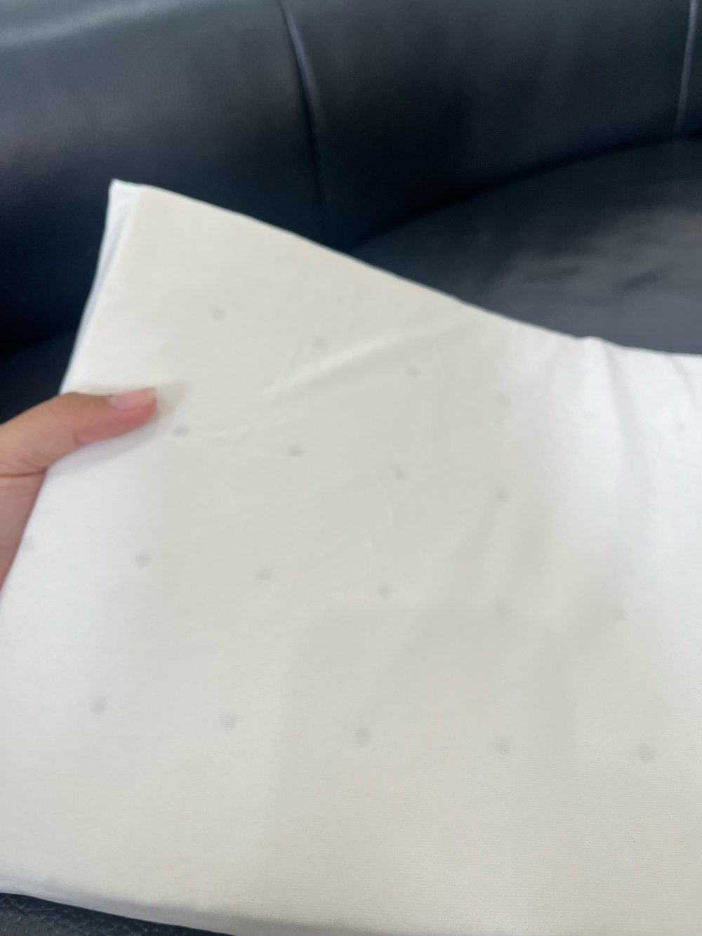 Gối cao su non Monona thêu hoạ tiết gấu hoa - Ảnh 8