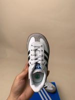 Giày Adidas samba trắng vạch đen đế nâu (size 24cm) - Ảnh 7